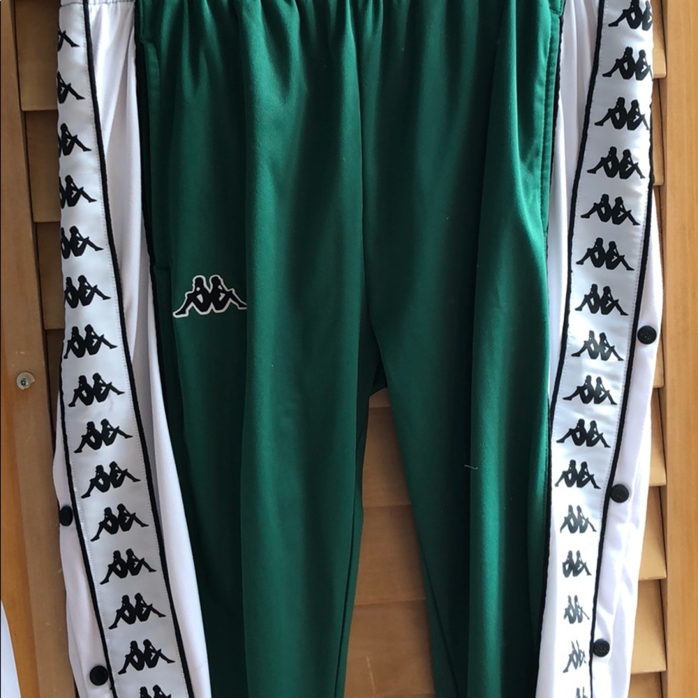 Kappa Green Button Up Pants